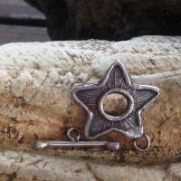 Star Toggle Clasp, Sterling Silver 